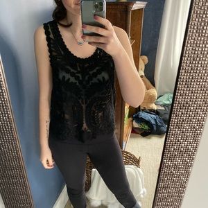 Black Lace Top